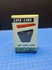 Vintage Train LIFE-LIKE Grey Scenic Stone Model Scenery S103k Original Box