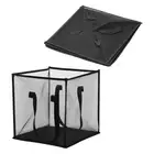 Collapsible Laundry Hamper, Mesh Folding Laundry Basket for Dirty Clothes(Black)