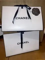 Lot 2 Chanel Triangle Gift Box Bag Camelia Flower Make Up Perfume