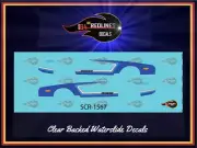 1/64 '80's Camaro "Blue Stripes" Decal SCR-1567