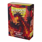 Dragon Shield Japanese Size 60 Ruby Matte Dual Sleeves