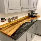 Epoxy Resin Bar Counter Top Table Acacia Wooden Contemporary Kitchen Slab Dec