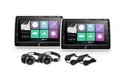 Elinz 2x 10.1" TFT Touch Screen Active Headrest Car DVD Player Slim Full HD 1080P Games