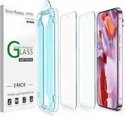 [amFilm] Auto-Alignment OneTouch for Google Pixel 9 Pro XL [6.8"] Screen Protector,30 Seconds Installation,Bubble Free, Case Friendly, Anti-Scratch(2 Pack)