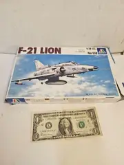 1/72 SCALE ITALERI & TESTORS IAI KFIR F-21 LION FIGHTER JET Complete, No Decals