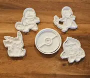 Pokemon Cookie Cutter & Embosser Stamps Set