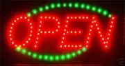 Animated LED Neon Light Open Sign Running Blue LED go Green L33