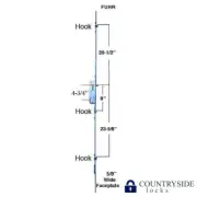 Hoppe FUHR Multipoint Lock 3 Hook Mortise Multipoint Lock For Sliding Doors