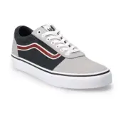 Vans Ward Jersey Block Drizzle Grey/Multi Textile Skate Shoes Men’s 9 $110