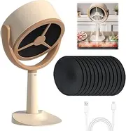[Foreverup] Puffhide Purifier, Portable Smoke Purifier, Smoke Away Purifier Fan for Indoor, Portable Kitchen Desktop High Fan for Smoke with 12pcs Filter Cotton, Mini Cooker Hood for BBQ, Hot Pot