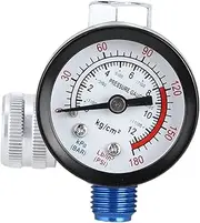 Air Pressure Regulator Gauge Aluminium Alloy Adjustable Spray Gun Air Tool G1/4 Pressure Sensor