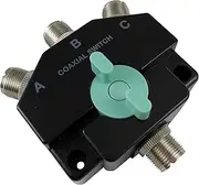 Anteenna TW-103Ni 3 Position Coaxial Switch for 144/440MHz HAM CB or HF/VHF/UHF Radio UHF Female (SO-239) Connector Plated Ni