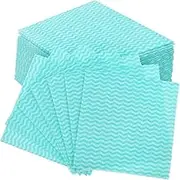 TIDTALEO Stylish Color Striped Kitchen Dish Cloths 50 Pack Absorbent and Reusable Rags for Cleaning Dishes Counters