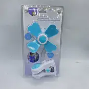 Babies R Us Soft-Touch Stroller Clip Fan Adjustable Neck Blue New In Packaging