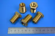 NORGREN 36050805 Brass Bulkhead Connector for 8mm OD tube x 5. M18 x 1.5.