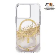 Case-Mate Karat MagSafe Case For iPhone 15 Pro - White / Gold