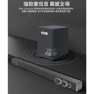 Haier 海爾 2.1聲道 藍芽無線 家庭劇院 音箱+重低音 SoundBar/聲霸/音響 HSD3A040B