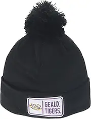 Zephyr ZHATS Standard NCAA Officially Licensed Pom Beanie Patch Defer Black