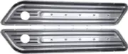 Covingtons Dimpled Saddlebag Hinge Covers Chrome #C1010-C Harley Davidson
