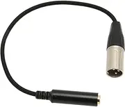 6.5mm 1/4 Inch Female to XLR Male Adapter Cable, Balanced Converter Adapter Cable, 3 Pin Male to 6.35mm Socket Microphone Sound Cable for Recording, Live Broadcasting