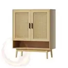 Artiss Shoe Cabinet Rattan Shoes Storage Rack Organiser Wooden Cupboard Shelf
