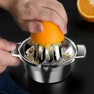 YSJ榨汁機手動簡易家用小型 304不銹鋼橙汁壓榨擠檸檬神器手壓