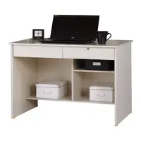在飛比找momo購物網優惠-【AT HOME】3尺雪山白色二抽收納書桌/電腦桌/工作桌 