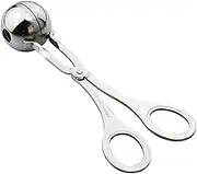 Non-Stick Meatball Spoon Ice Cream Melon Baller Scoop Kitchen Tools,Stainless Steel Scoop Meat Baller Meat Balls Maker Cookie Dough Meatball Scoop(Color:Silver,Size:S) (Color : OneColor, Size : S)