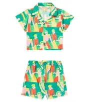 [The Animals Observatory] The Animals Observatory Baby Magpie shirt and shorts set M 18 green