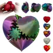 3D Printed Gear Ball Fidget Gear Heart Puzzle Cube Gear Heart Helix Screw Toy DS