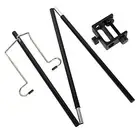 Light Pole Portable Fixing Light Wear-resistant Backpacking Lamp Stand Ant Black