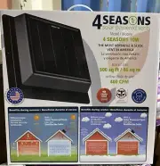 4 Seasons Solar Powered Polycarbonate Vent, Attic Ventilation Exhaust Fan