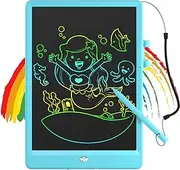 Oksoar Writing Tablet for Kids (Age 3-8), 10-Inch LCD Colorful Doodle Boards, Perfect for Christmas & Birthday Gifts, Learning Toys & Travel Essentials for Boys and Girls (Blue)