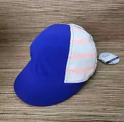 New Lululemon Speed Demon Run Hat Cap Women Blue Striped Orange