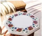 12" White Marble side Corner Table Top Mother of Pearl Inlay Work Coffee Table