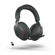 Jabra Evolve2 85 USB-A(Link380a) Stereo Bluetooth Headset, Optimised for UC, without charging stand - Black