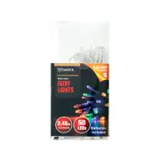 Lytworx Multicolour 50 LED Battery Operated Fairy Lights