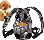 Pet Carrier Backpack | Portable Breathable Cat Travel Carrier Bag with Wide Shoulder Straps | Built-in Safety Lock Multi-Purpose Dog Chest Backpack for Traveling Camping
