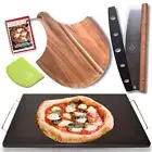 Reversible Pizza Stone for Oven - Pizza Stone for Grill - Bread Baking Stone ...