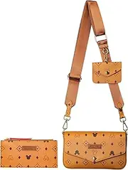 [JAMNSY] Small Crossbody Bags for Women | 3-Piece Set | Trendy Drawstring Shoulder Bag | Luxury Leather Handbag Purses for Ladies