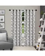 Superior Set of 2 Leaves Blackout Panel Curtains