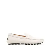 [Tod's] Tod's Penny-slot Leather Loafers 38.5 IT NEUTRALS