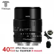 US TTartisan 40mm F2.8 APS-C Manual Focus Macro Lens for Fujifilm Fuji X-mount