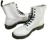 Dr. Martens 1460 Softy T Leather Lace Up Boots Size 10 Women's White 25057100