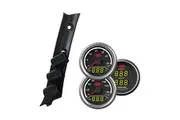 3 Gauge Pillar Pod Suits Nissan GU Patrol 97-15 Boost Exhaust Oil Water Volt Gauge