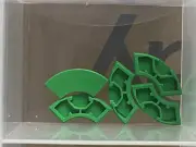 LEGO Parts - Bright Green Tile, Round Corner 2 x 2 Macaroni - No 27925 - QTY 5