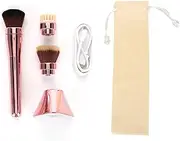 Facial Cleansing Brush, Electric Face Cleanser Brushes,Waterproof and Rechargeable Face Scrub Brush for Men Women(玫瑰金2)