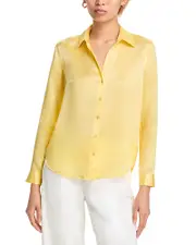 L'Agence Tyler Silk Button Front Blouse