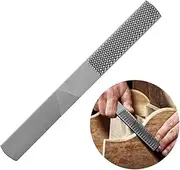 4 in 1 Half Round Flat Rasp,Carbon Steel Wood Rasp,Hand Rasp Files for Shaping Wood Leather Plastic Metal,Wood Carving Files Rasp for Carpenter Repairment 8 Inch