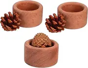 Baluue 3pcs Wooden Aromatherapy Diffuser Compact Essential Oil Diffuser for Home Office Yoga Room Car Easy to Refill Travel Friendly Natural Wood Design for Elegant